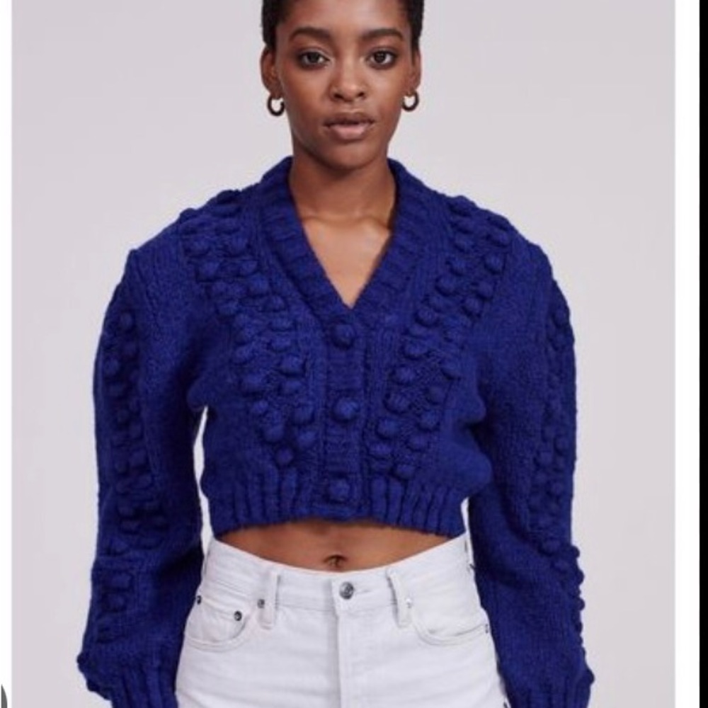 Hayley Menzies cropped wool cardigan